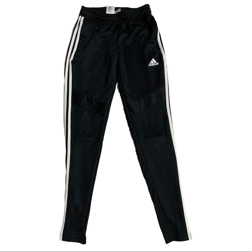 Adidas black jogger soccer pants